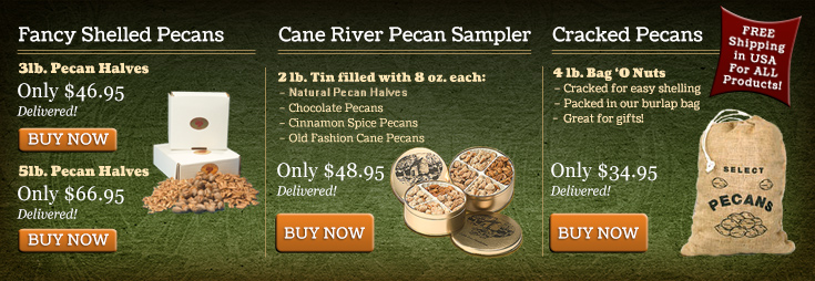 Louisiana Pecan Sales Deals Slider