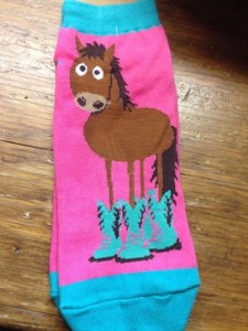 Horse Print Socks For Sale In The Retail Pecan Store Called The Nuthouse