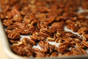 Toasted pecans add flavor and crunch.